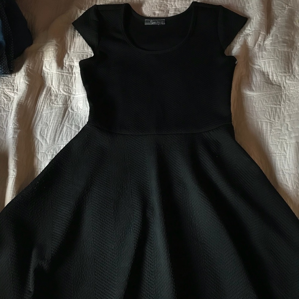 Black mini dress